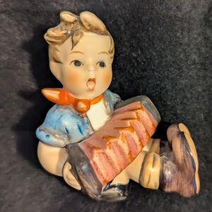 Vintage Hummel Figurine Boy with Accordion - "Music Maker"